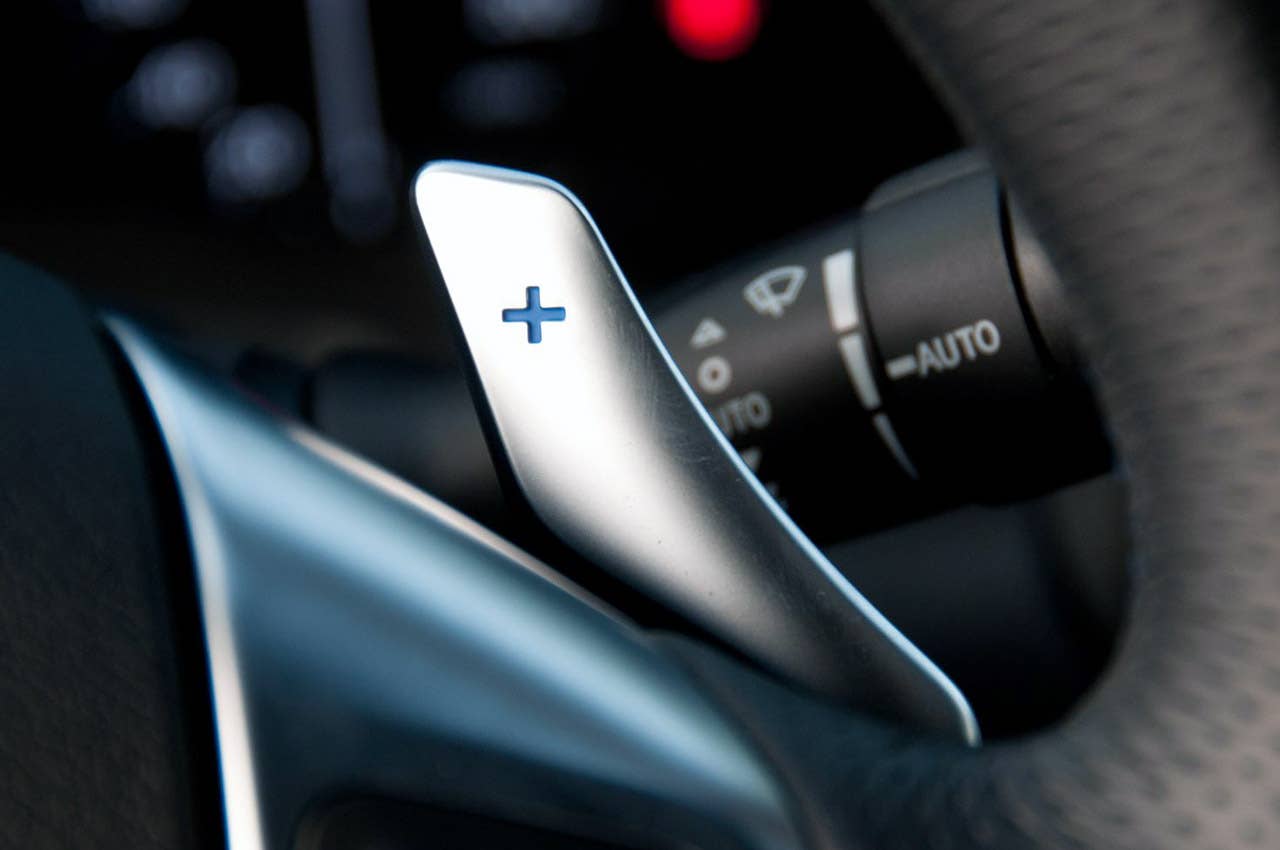 2011 Lexus IS F paddle shifter
