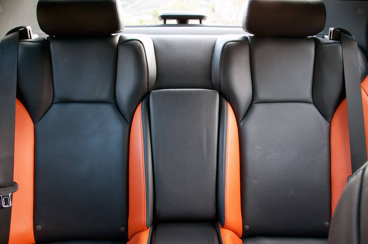 2011 Lexus IS F rear seats
