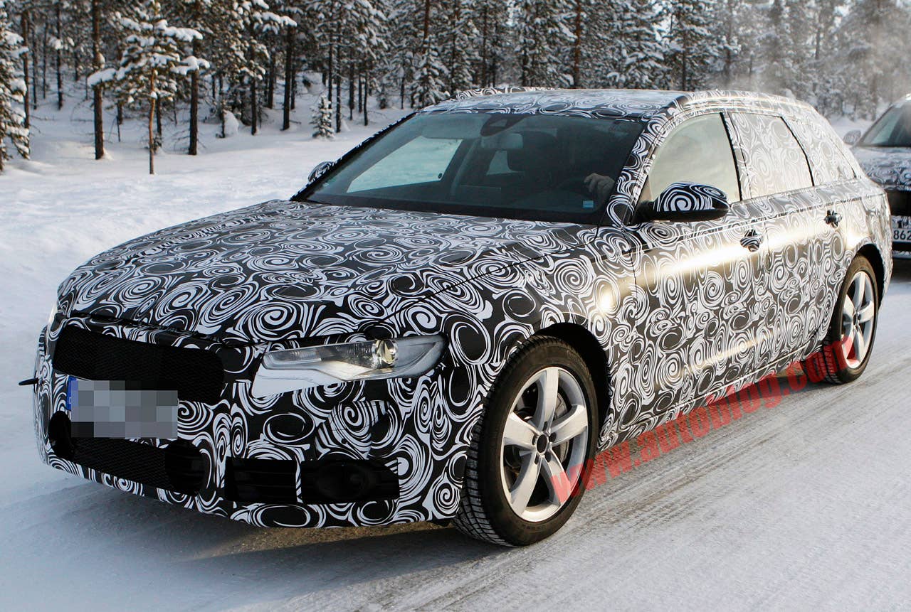 Audi A6 Avant spy shots