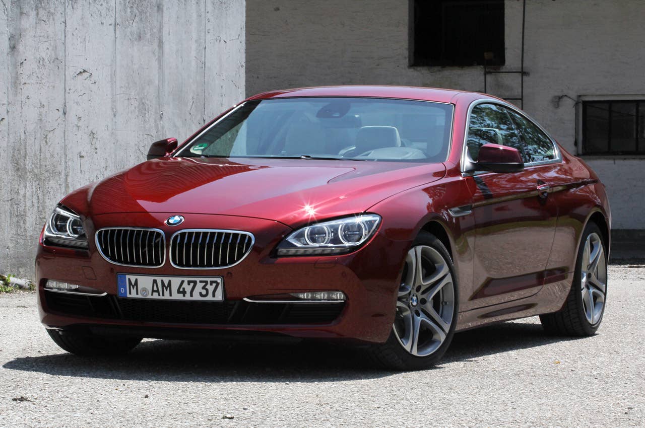 2012 BMW 6 Series Coupe front 3/4 view