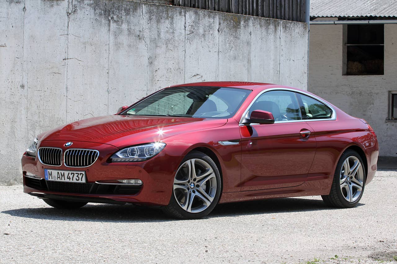 2012 BMW 6 Series Coupe front 3/4 view