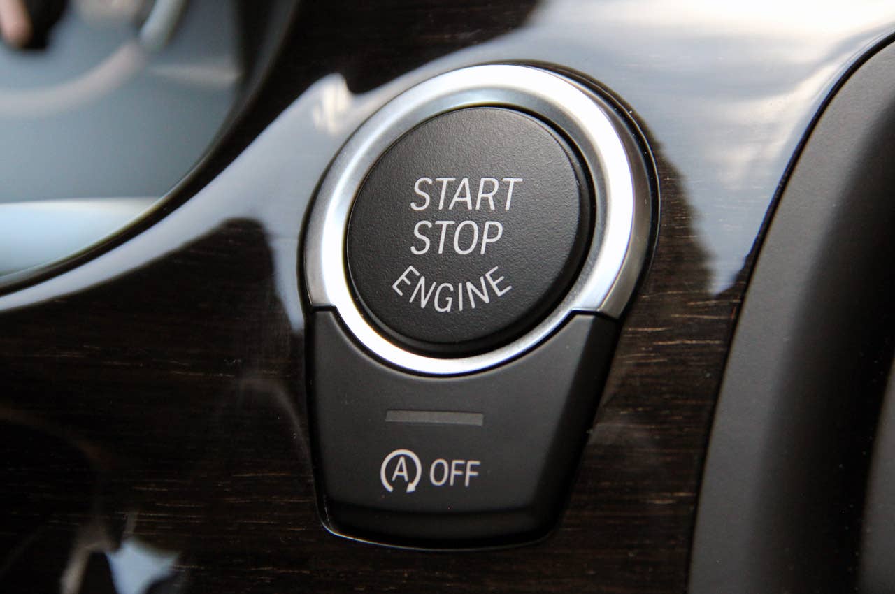 2012 BMW 6 Series Coupe start button
