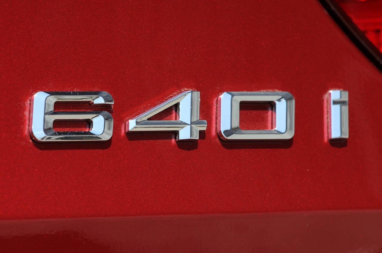 2012 BMW 6 Series Coupe badge