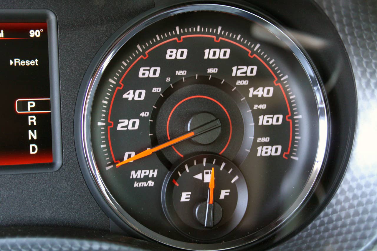 2012 Dodge Charger SRT8 speedometer