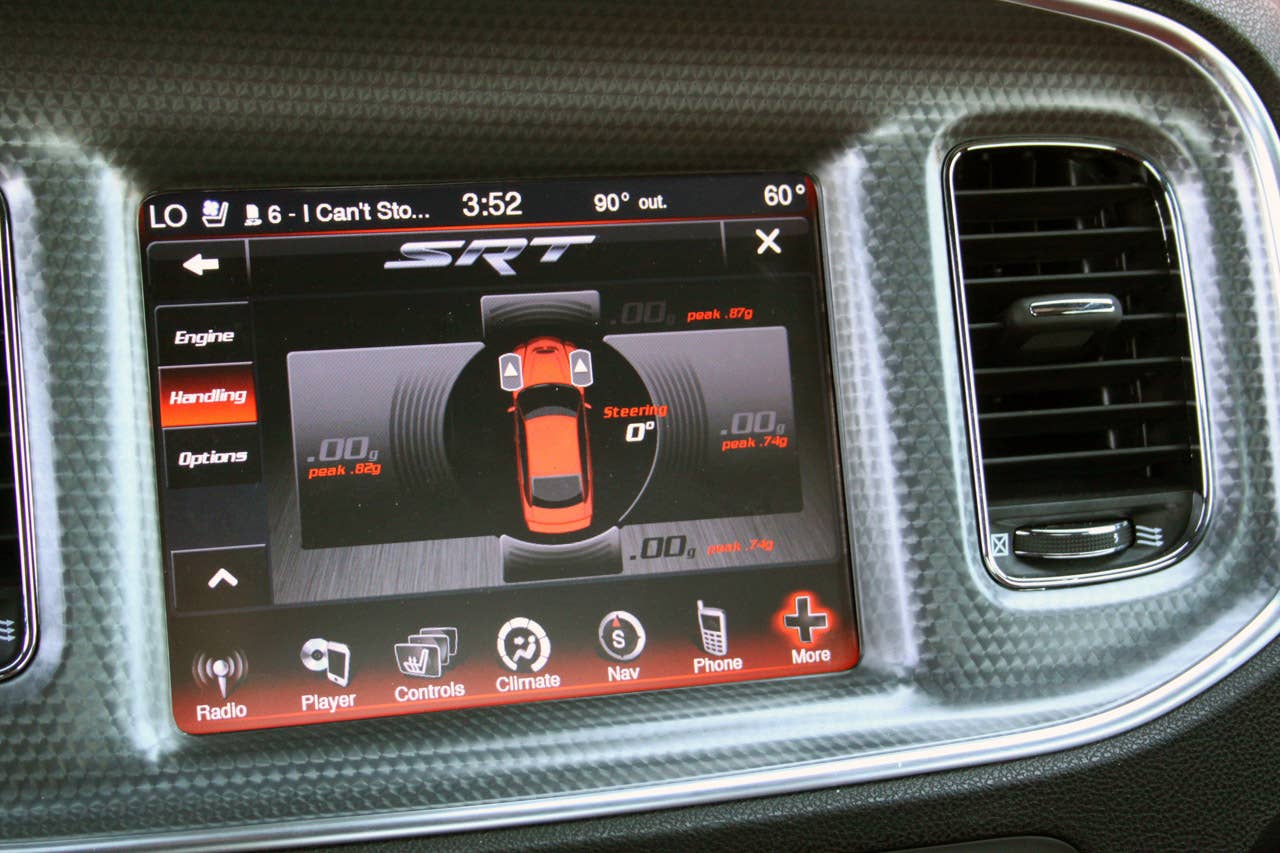 2012 Dodge Charger SRT8 G-Force meter