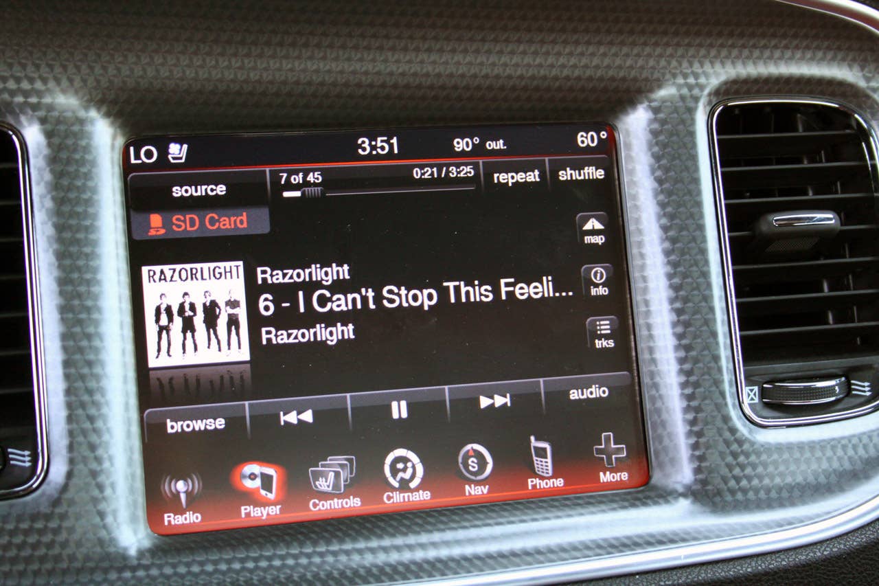 2012 Dodge Charger SRT8 audio system