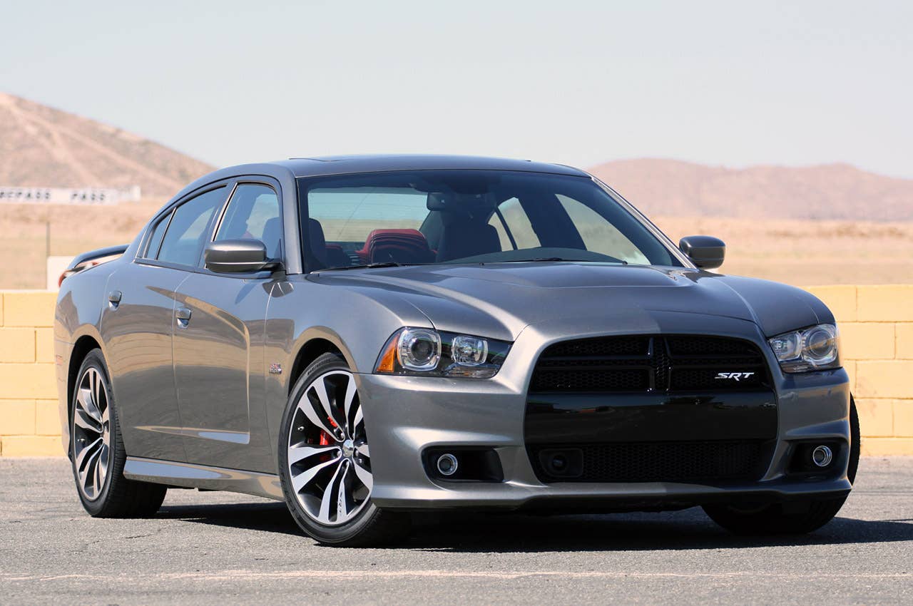 2012 Dodge Charger SRT8 front 3/4 view