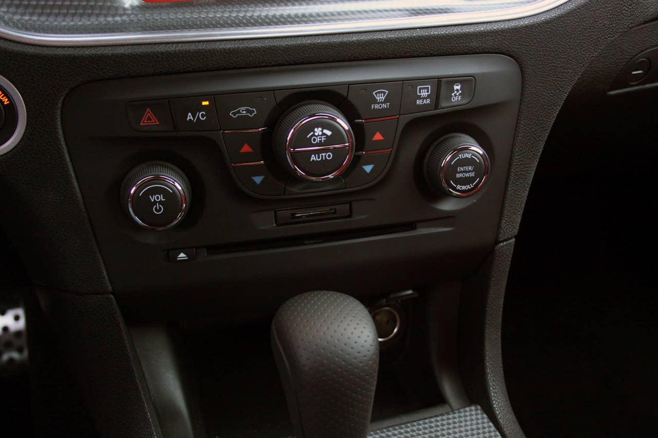 2012 Dodge Charger SRT8 climate controls