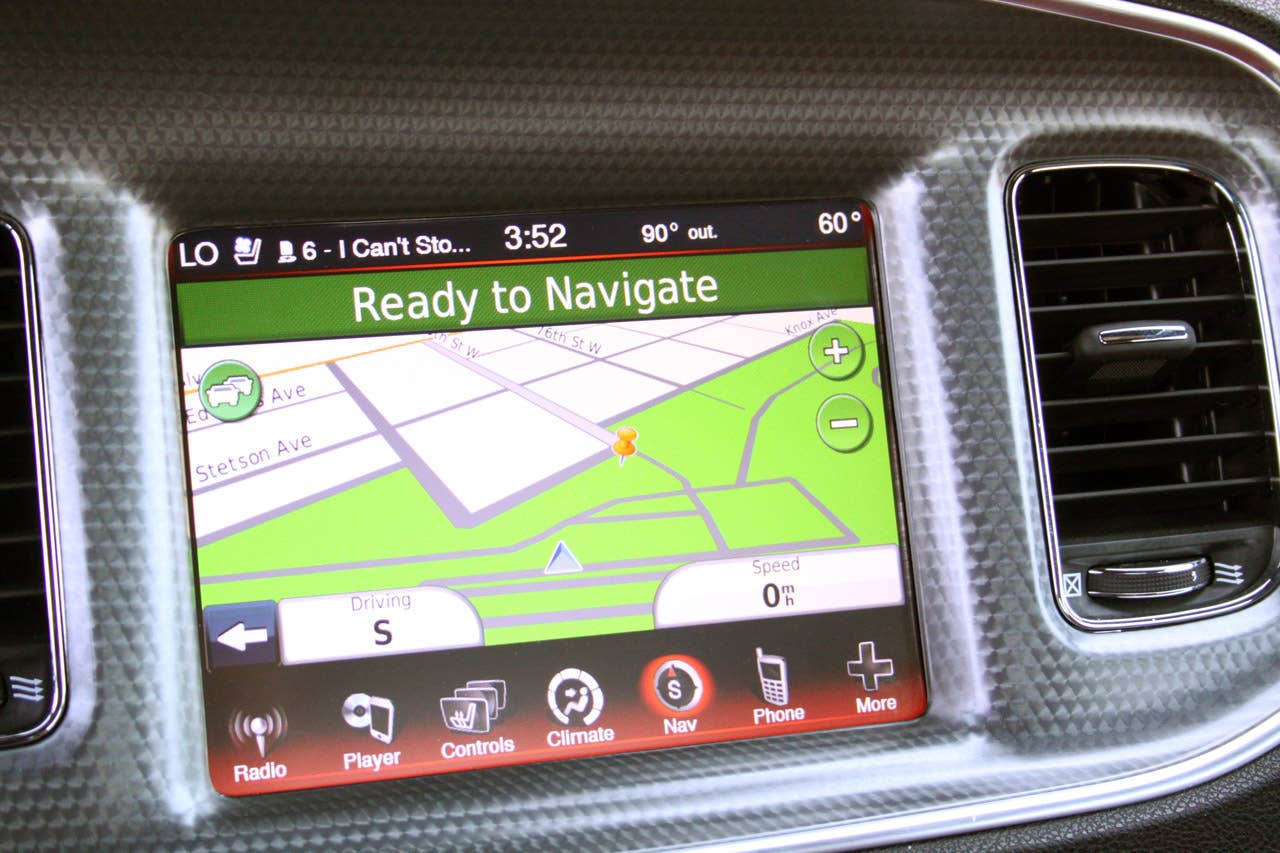 2012 Dodge Charger SRT8 navigation system