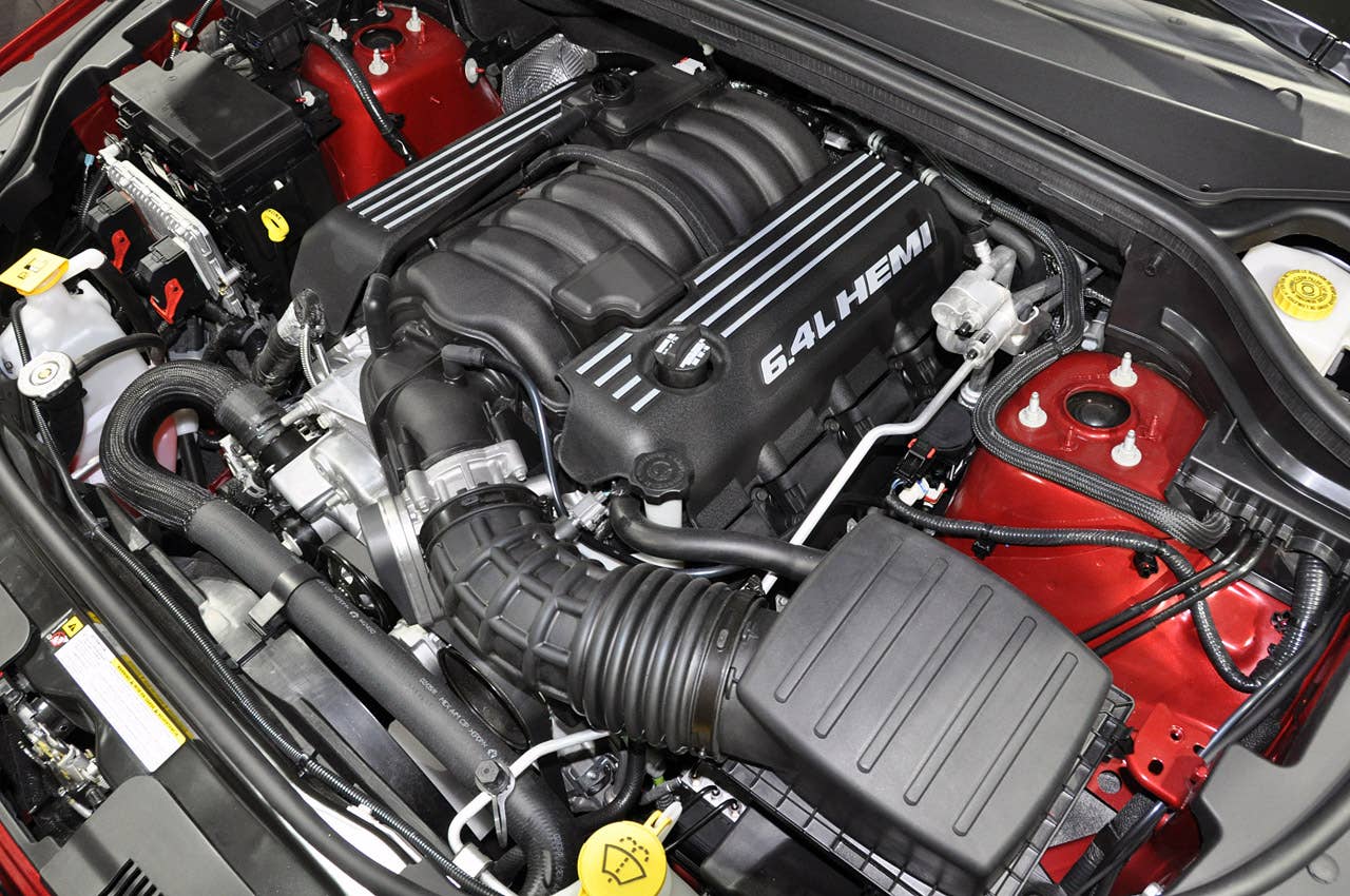 2012 Jeep Grand Cherokee SRT8 Hemi V8 engine at the 2011 New York Auto Show