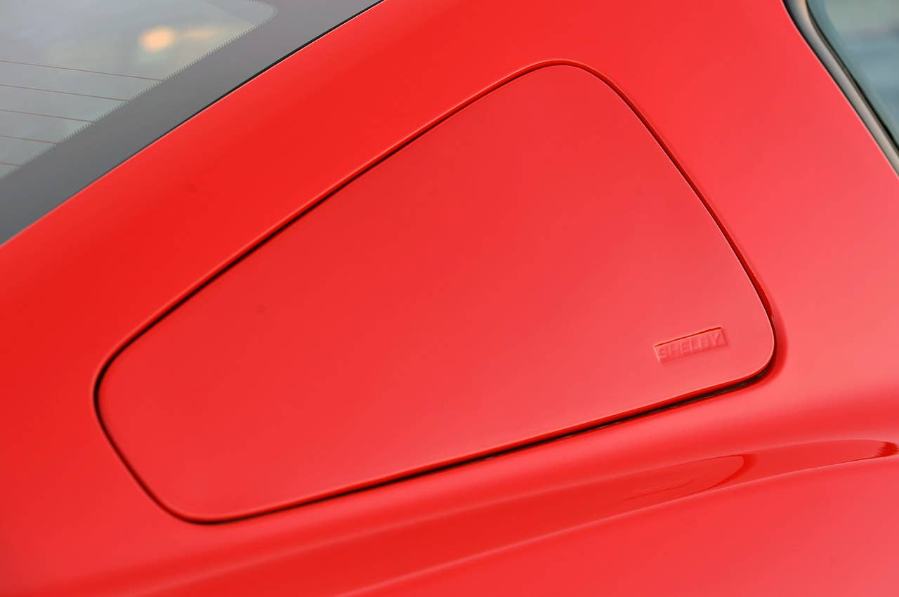 2012 Shelby GTS quarter window blackout plate