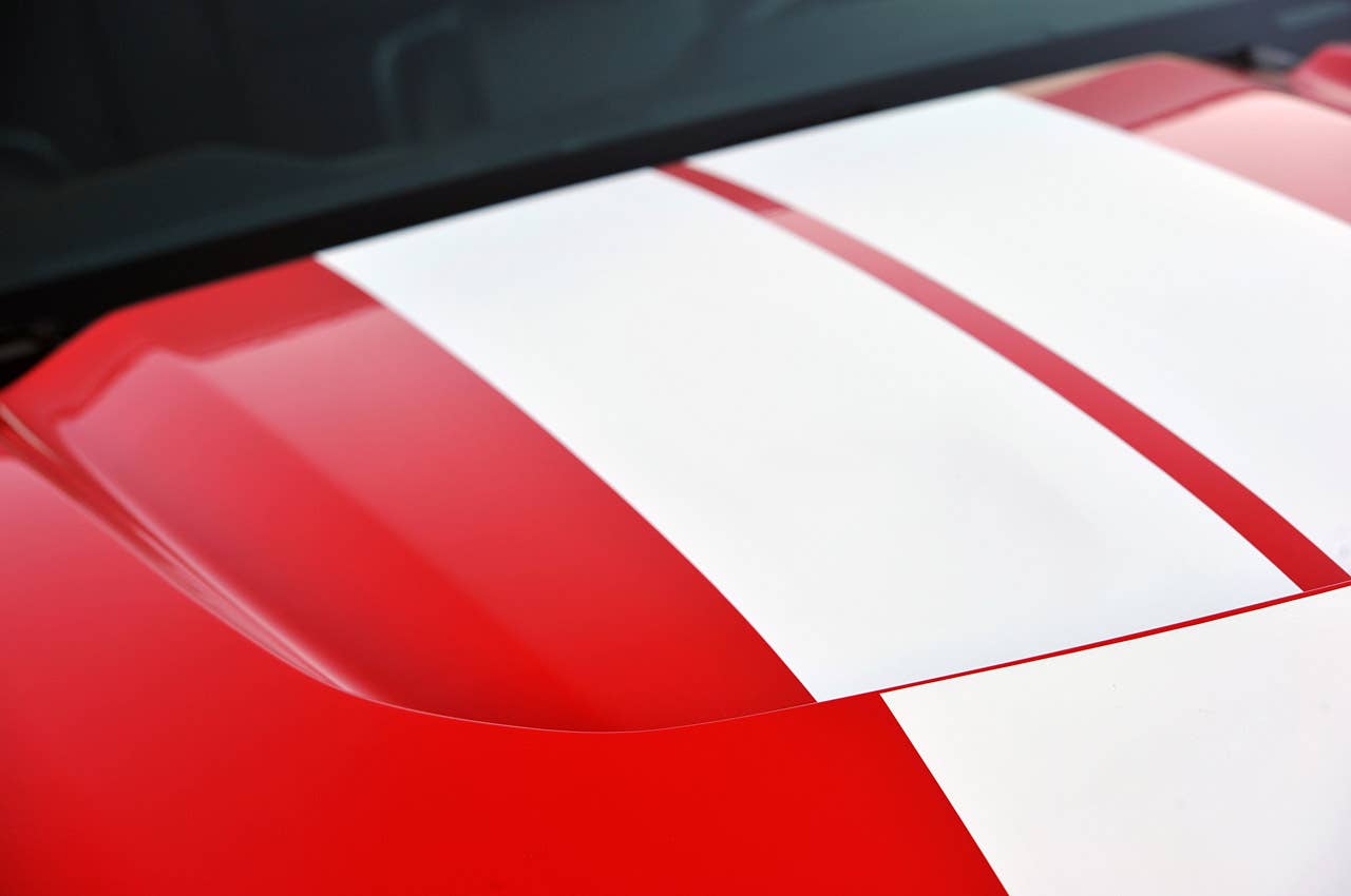 2012 Shelby GTS hood detail