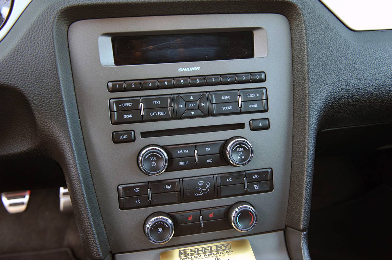 2012 Shelby GTS instrument panel