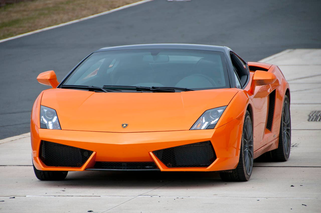 2011 Lamborghini Gallardo LP 550-2 Bicolore front 3/4 view