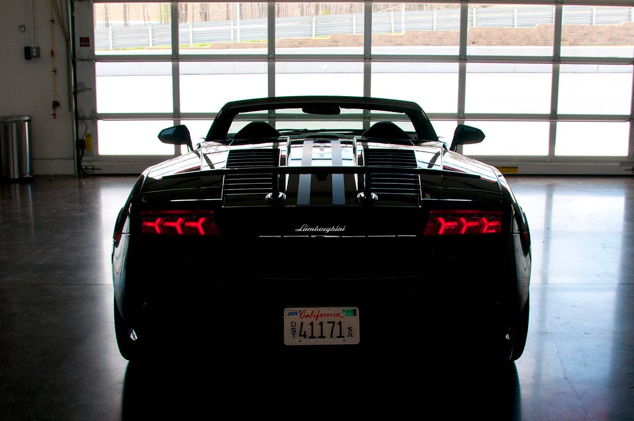 2011 Lamborghini Gallardo LP 570-4 Spyder Performante rear view