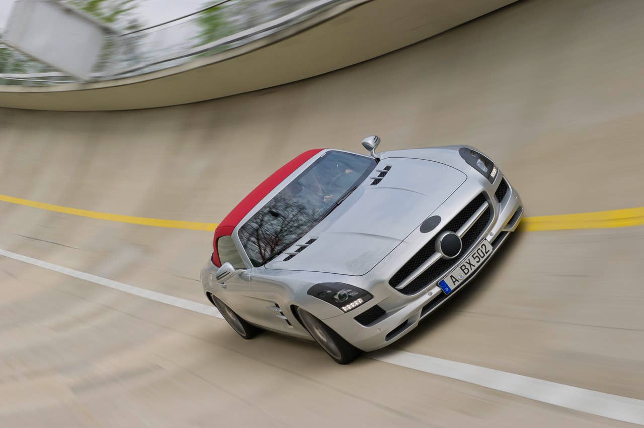 SLS Roadster testing.