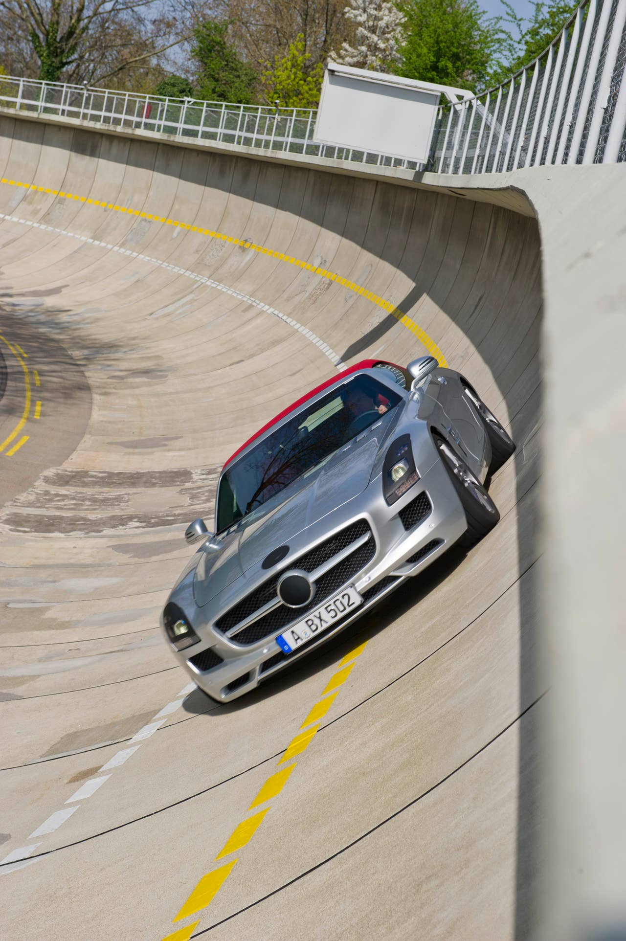 SLS Roadster testing.