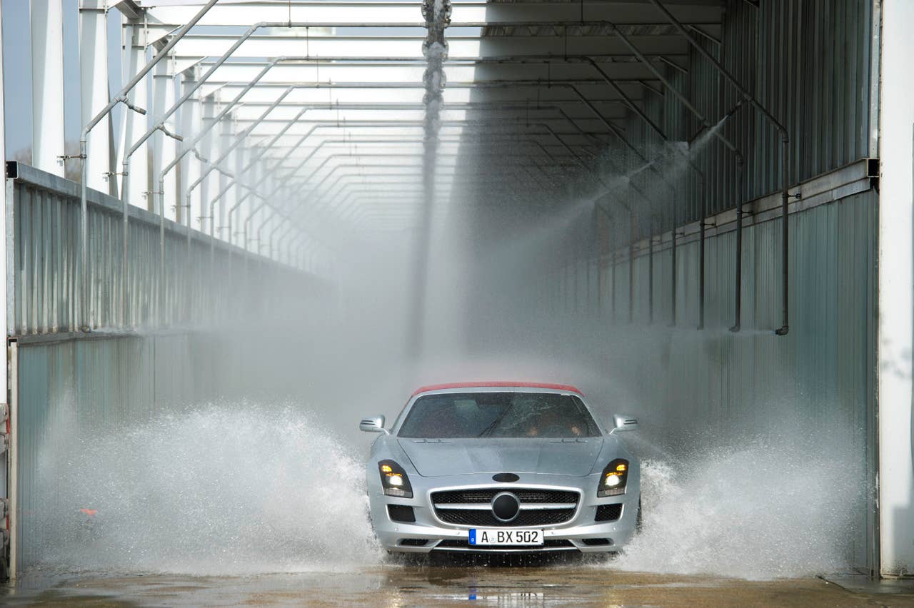 SLS Roadster testing.