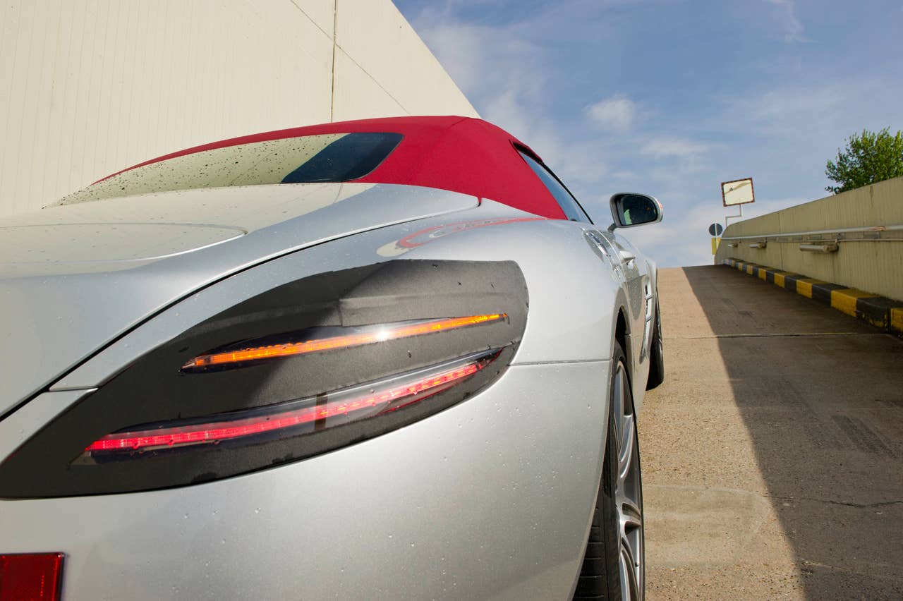SLS Roadster testing.