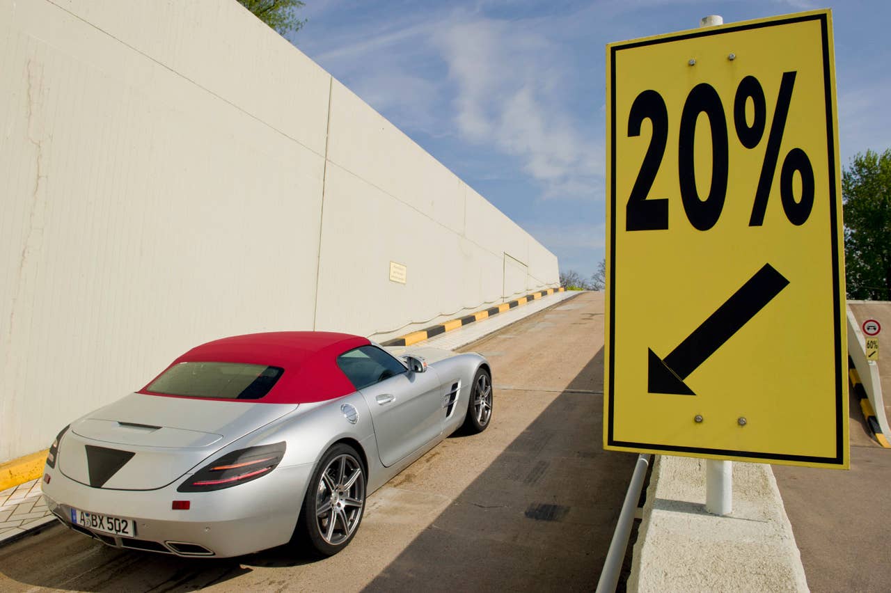 SLS Roadster testing.