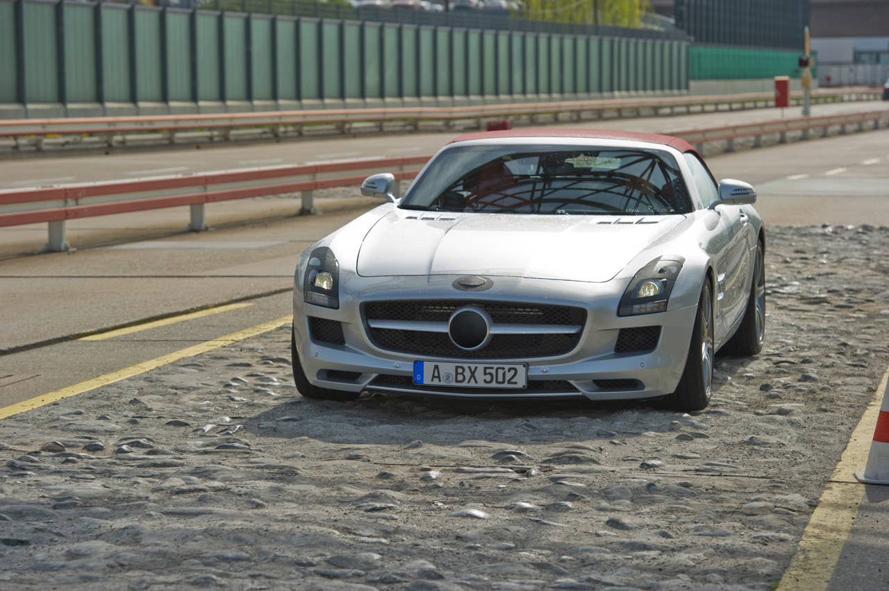 SLS Roadster testing.