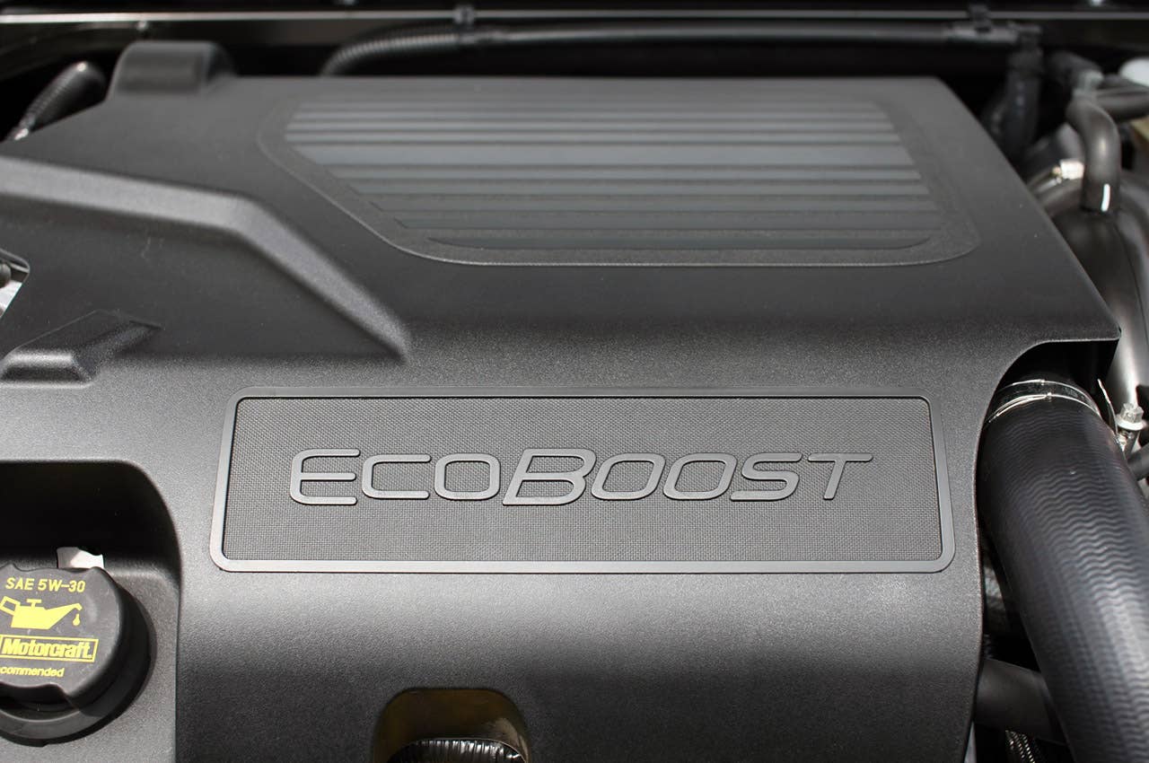 2013 Lincoln MKS EcoBoost engine detail