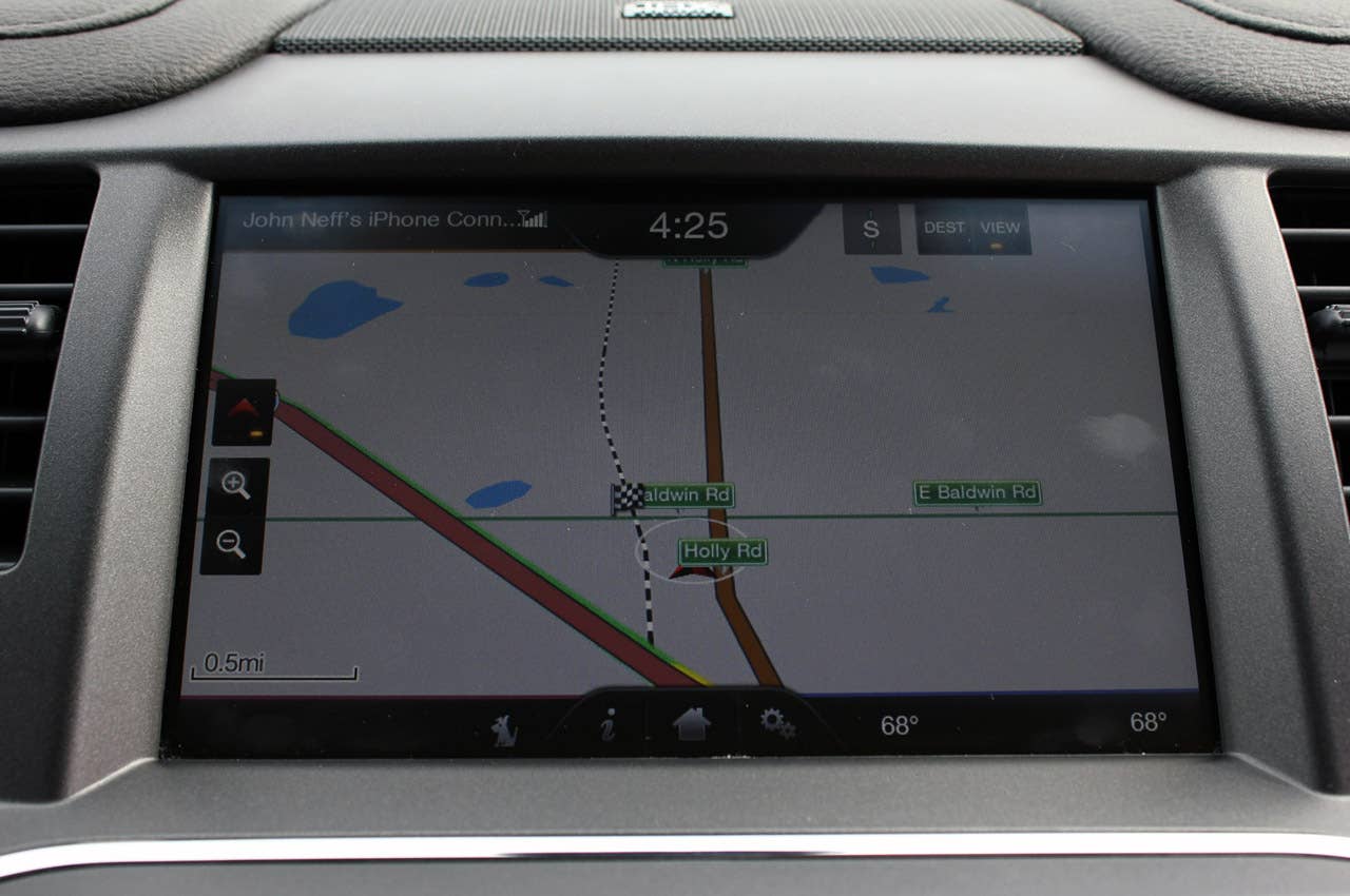 2013 Lincoln MKS EcoBoost navigation system