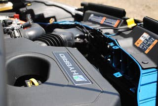 Producing 188 combined horsepower (between it's gas engine and electric motor), the C-Max hybrid can hit 62 mph by using only it's electric motor.