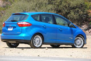 From the rear, the C-Max Hybrid exterior was designed to remain slippery through the air and provide excellent gas mileage. However, it's design still remains sleek and modern.