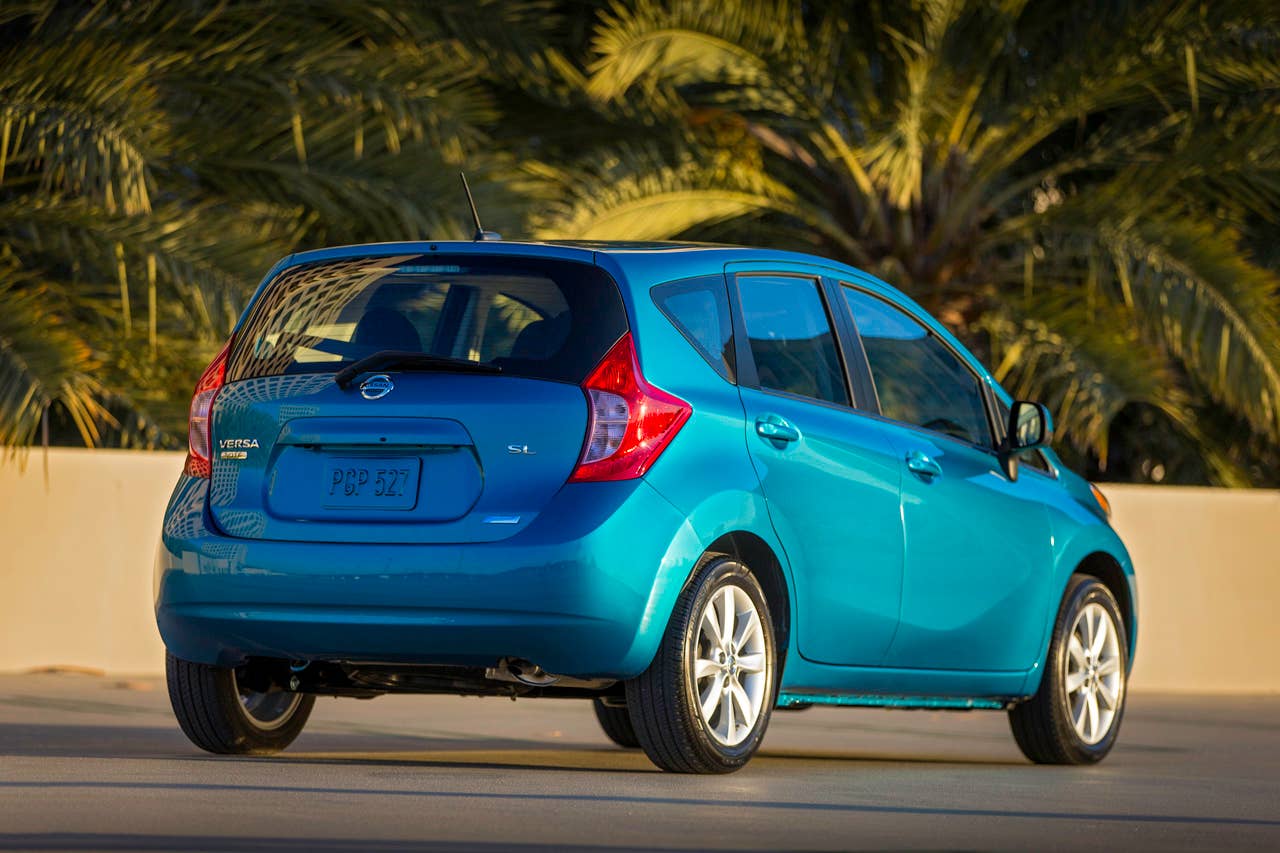 The all-new Versa Note is offered in a range of well-equipped grade levels: S, S Plus and SV, along with top-of-the-line SL Packages. Each is equipped with an advanced 1.6-liter DOHC 4- cylinder engine with dual fuel injection and Twin CVTC (Continuously Variable Timing Control).