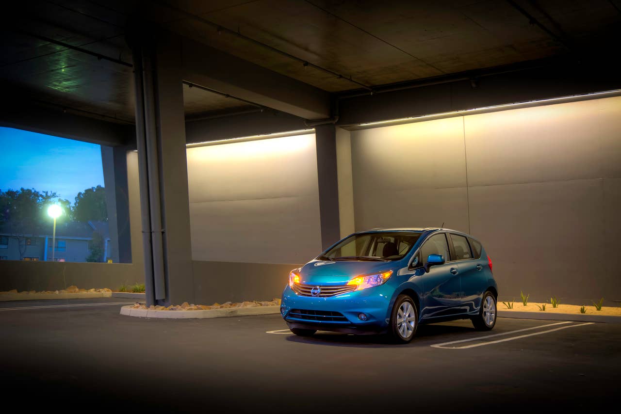 The all-new Versa Note is offered in a range of well-equipped grade levels: S, S Plus and SV, along with top-of-the-line SL Packages. Each is equipped with an advanced 1.6-liter DOHC 4- cylinder engine with dual fuel injection and Twin CVTC (Continuously Variable Timing Control).