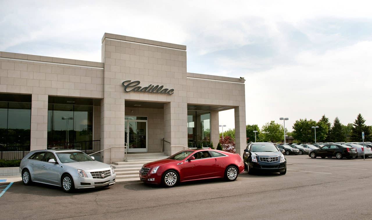 New Cadillac Dealership exterior