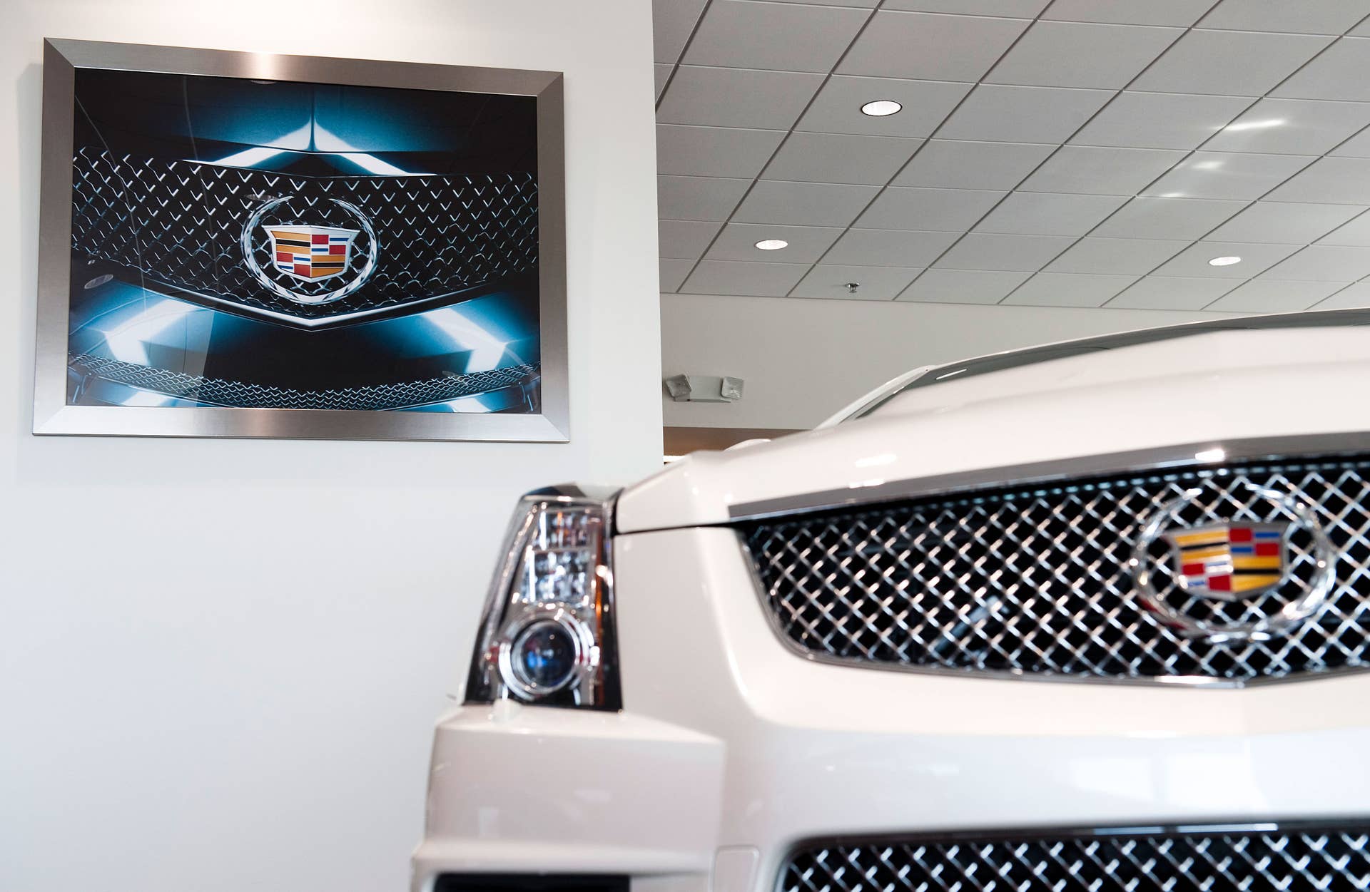 New Cadillac Dealership wall art