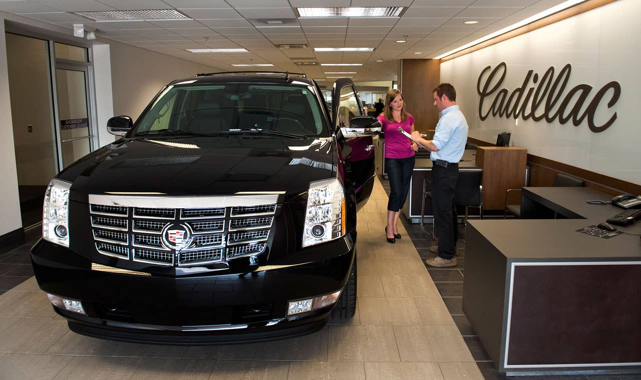 New Cadillac Dealership interior