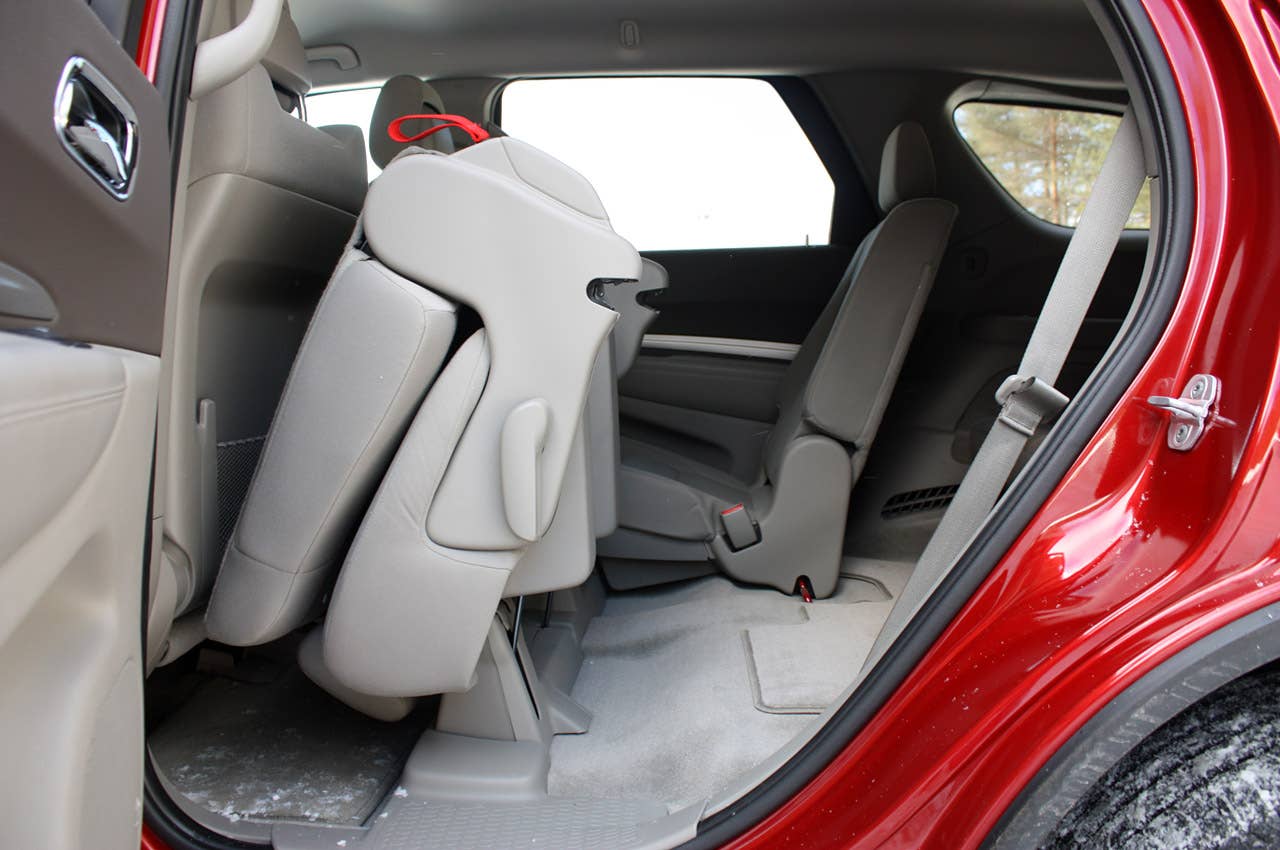2011 Dodge Durango folded rear seat