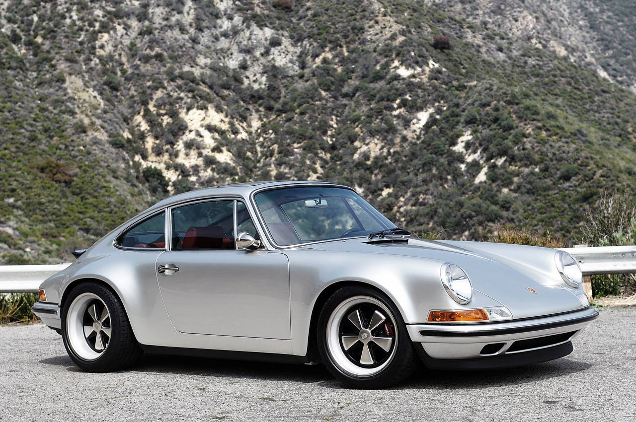 Porsche 911 Restored by Singer front 3/4 view