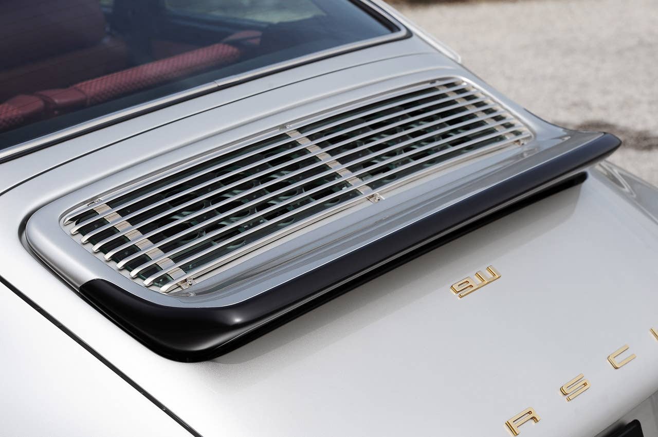 Porsche 911 Restored by Singer rear spoiler