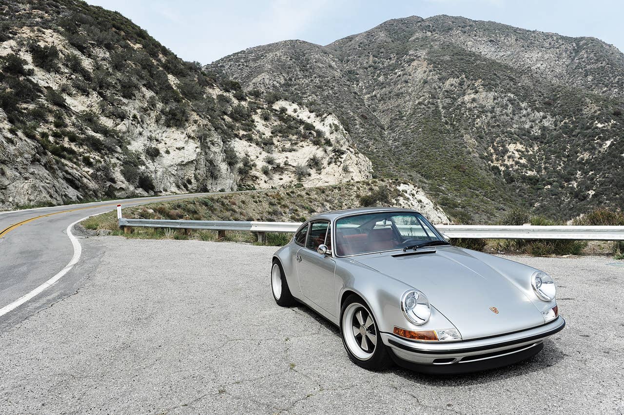 Porsche 911 Restored by Singer front 3/4 view