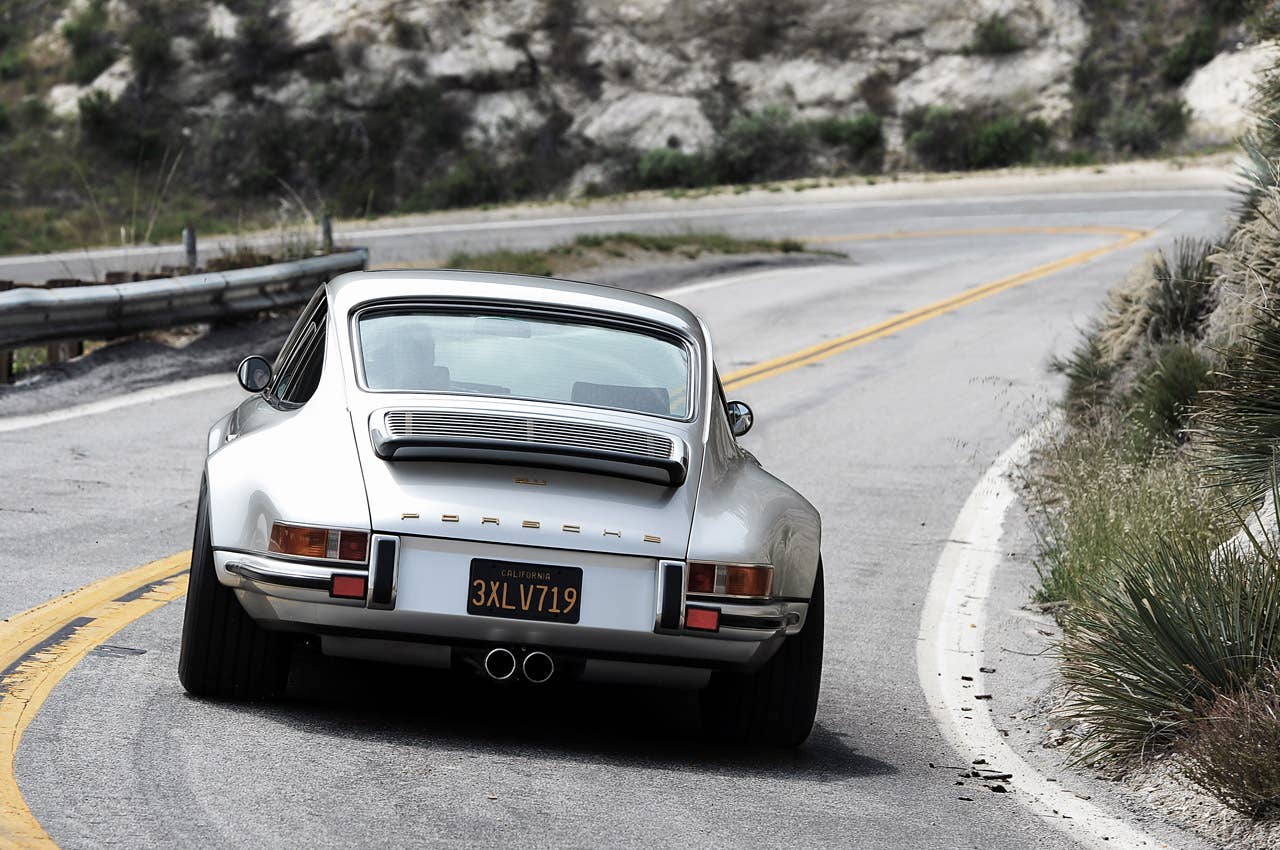 Porsche 911 Restored by Singer driving