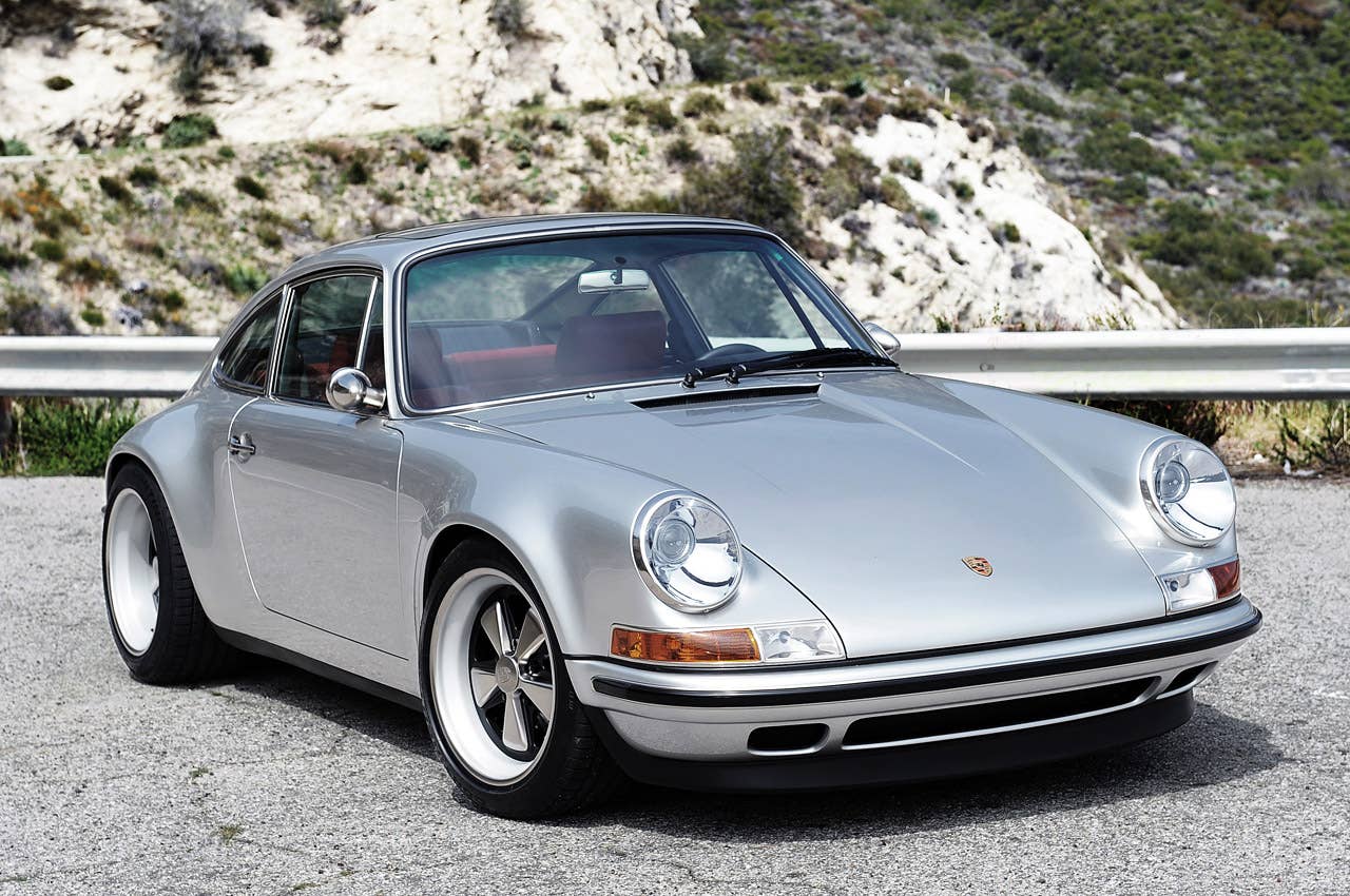Porsche 911 Restored by Singer front 3/4 view