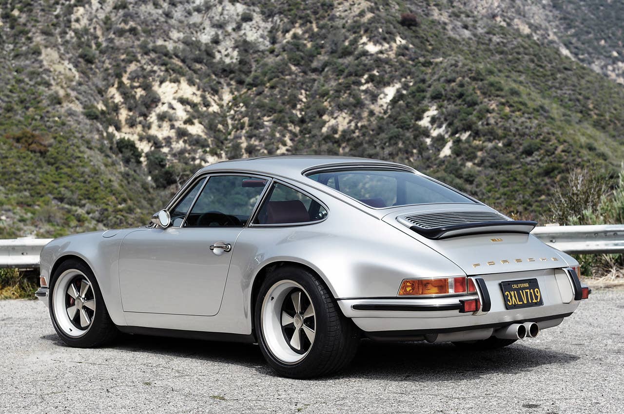 Porsche 911 Restored by Singer rear 3/4 view