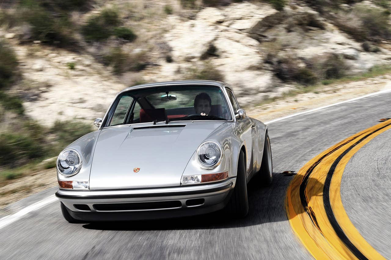 Porsche 911 Restored by Singer driving