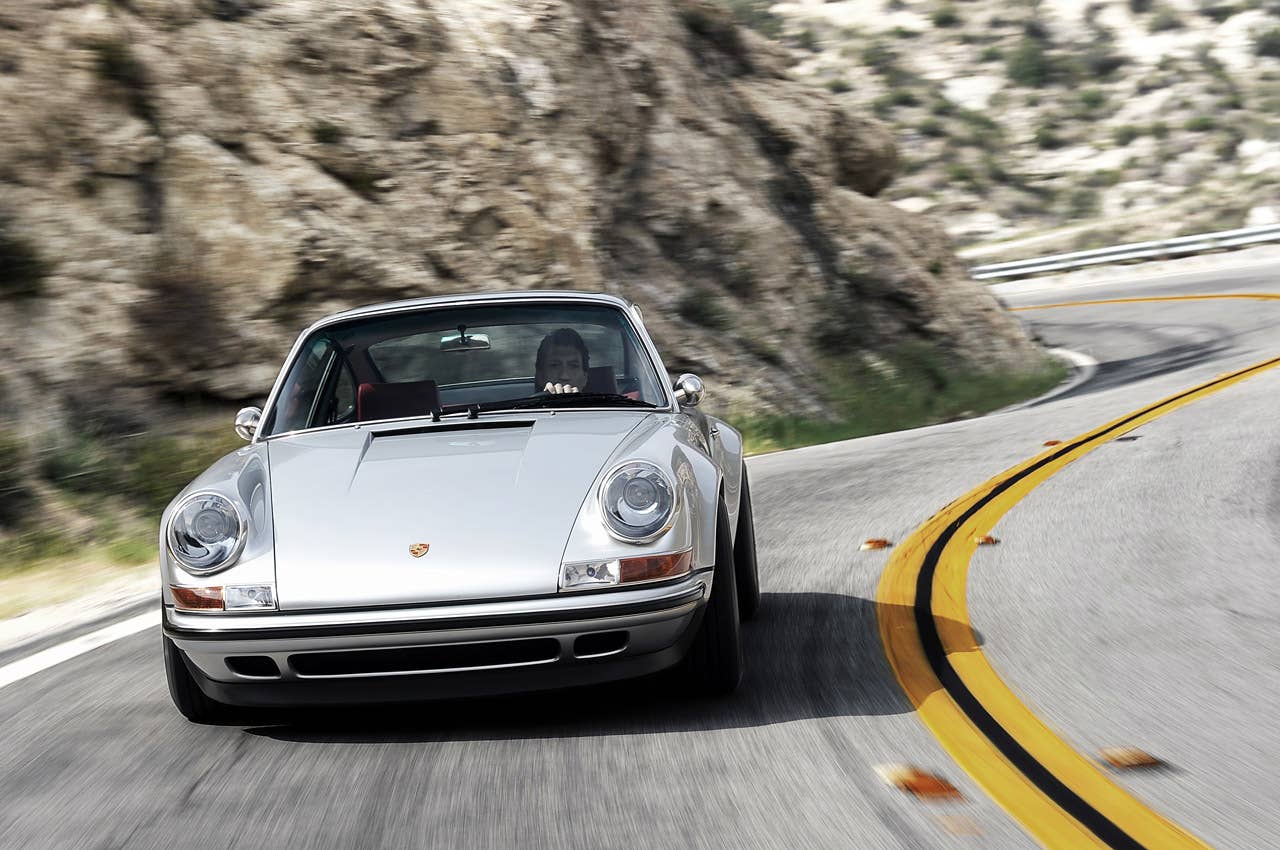 Porsche 911 Restored by Singer driving