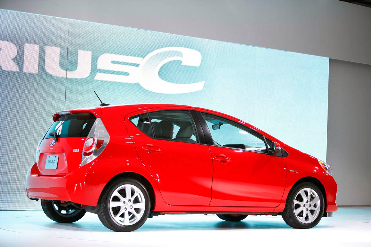 2012 Toyota Prius C rear 3/4
