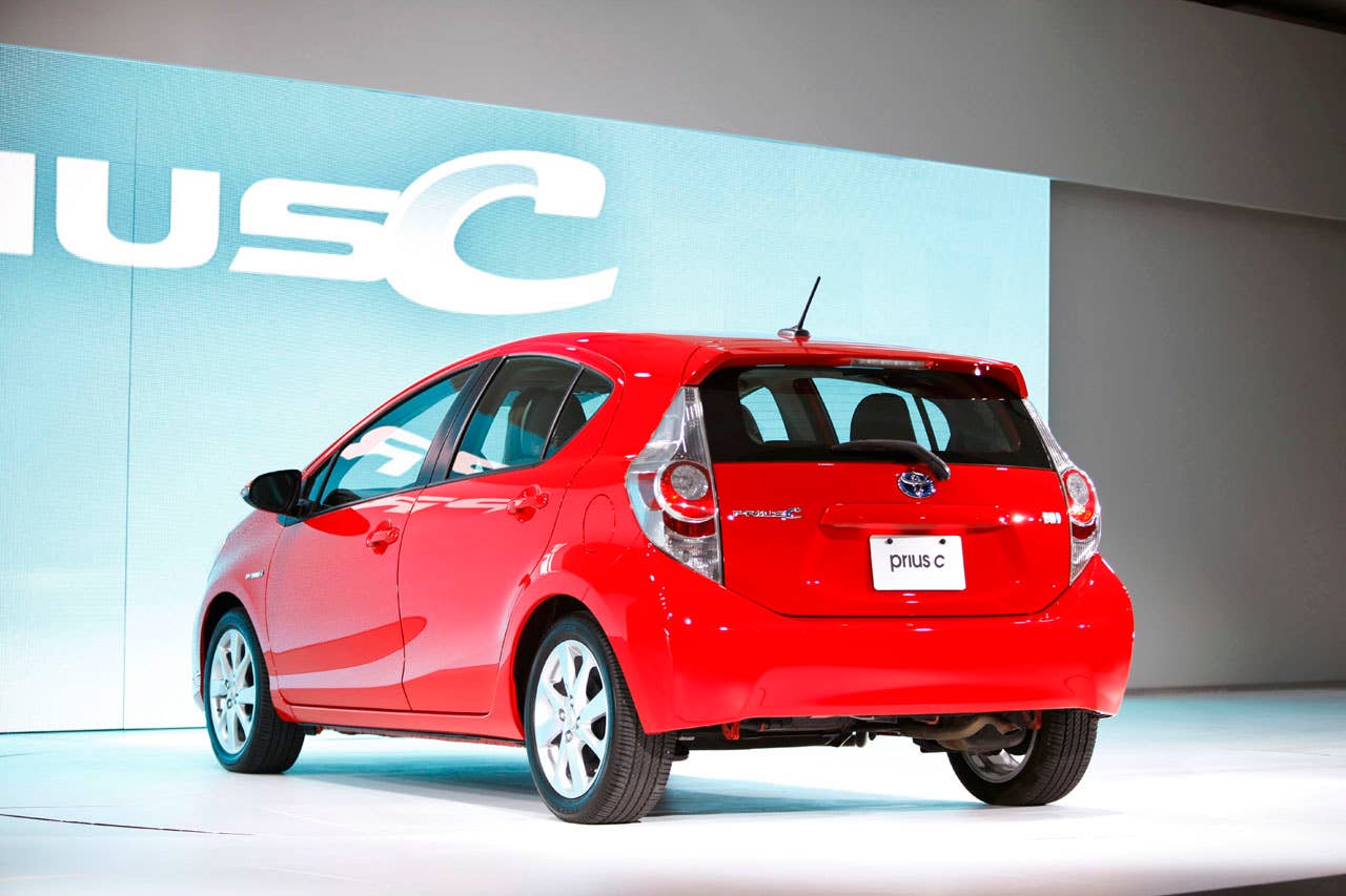 2012 Toyota Prius C rear 3/4