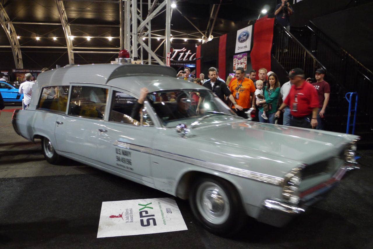 JFK's 1963 Pontiac Bonneville ambulance