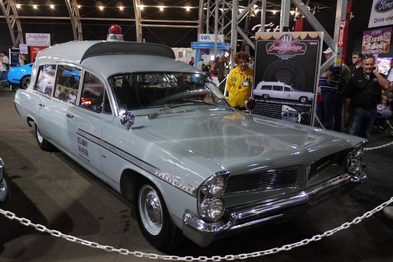 JFK's 1963 Pontiac Bonneville ambulance