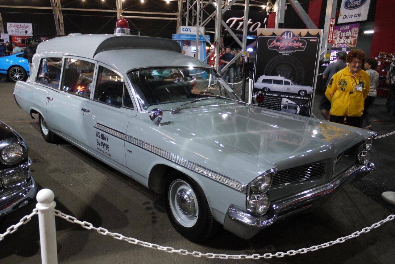 JFK's 1963 Pontiac Bonneville ambulance