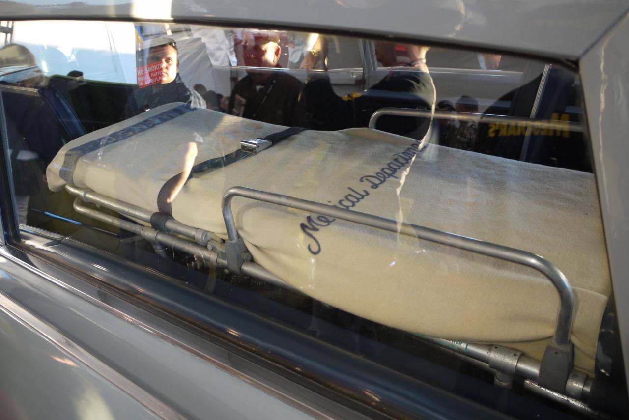 JFK's 1963 Pontiac Bonneville ambulance bed