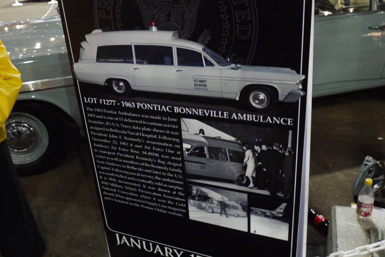 JFK's 1963 Pontiac Bonneville ambulance